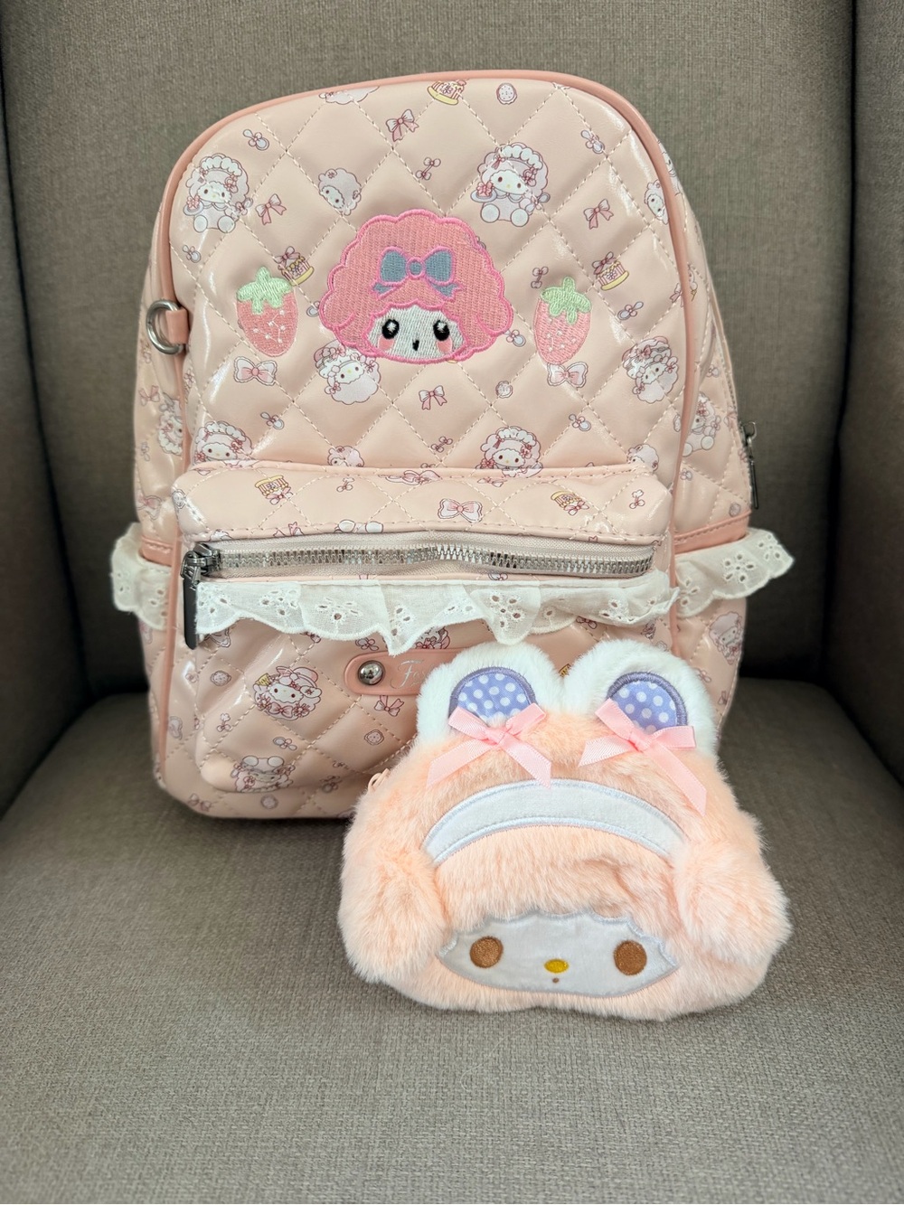 My Sweet Piano Kawaii Backpack with Plush Pouch